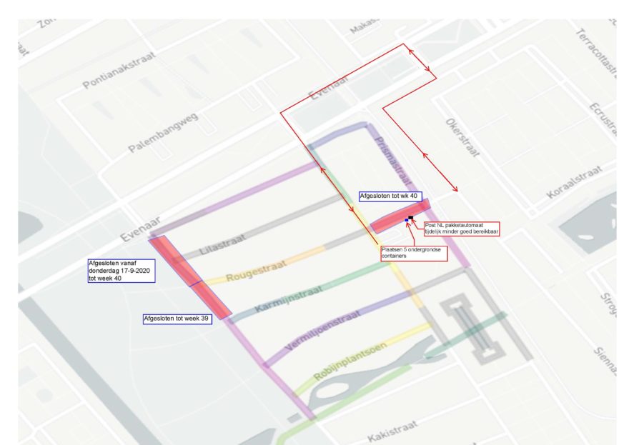 Werkzaamheden vanaf donderdag 17 sept 2020
